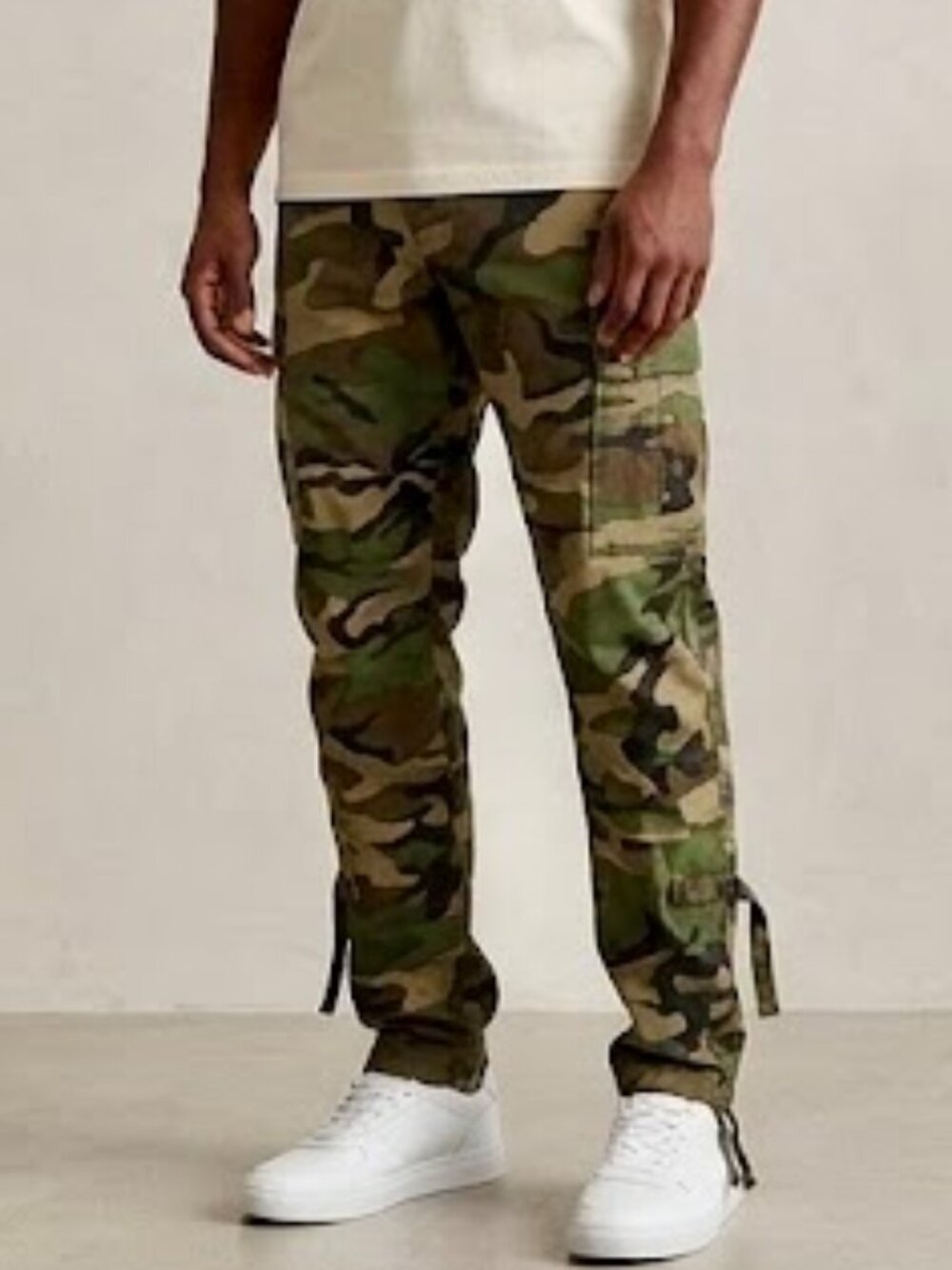 mnml 100% Cotton Camo Utility Cargo Pants SZ 38